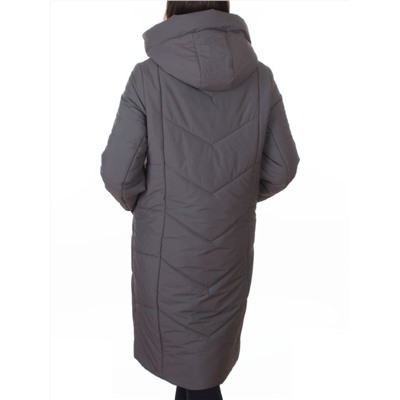 A616 GRAY Пальто зимнее женское (верблюжья шерсть, +120 гр. холлофайбер)