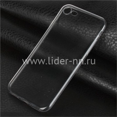 Задняя панель для  iPhone7/8 Силикон  черная (пакет)