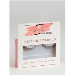 Ресницы накладные «Утончённость», 10-14 мм, без клея, коричневые