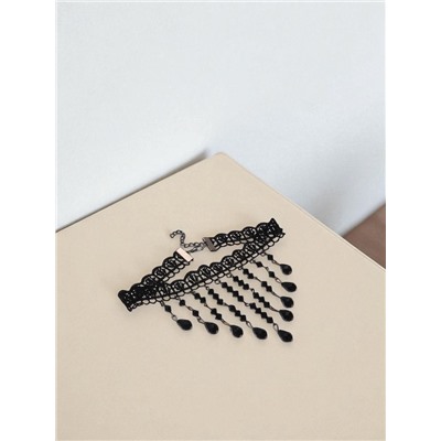 Чокер «Госпожа» россыпь бусин, цвет чёрный, L=31 см