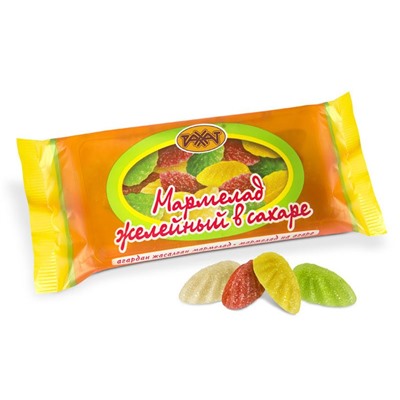 Мармелад Желейный в сахаре Х/К 250гр , Рахат
