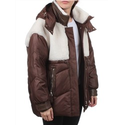 350-X47 BROWN Куртка зимняя женская (200 гр. холлофайбер)