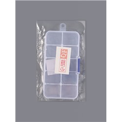 Органайзер для хранения мелочей, с подвесом, 10 ячеек, 13×7×2.2 см, прозрачный