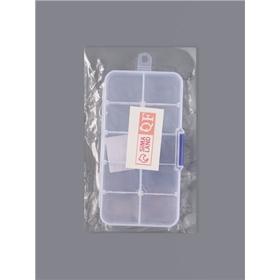 Органайзер для хранения мелочей, с подвесом, 10 ячеек, 13×7×2.2 см, прозрачный