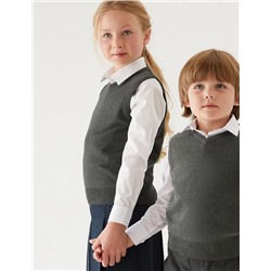 Unisex Pure Cotton School Tank Top (2-18 Yrs)