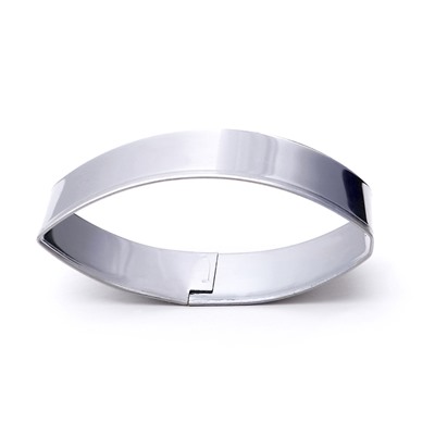 Формы для печенья Доляна «Лепестки лилии», набор 4 шт., металл, серебристые