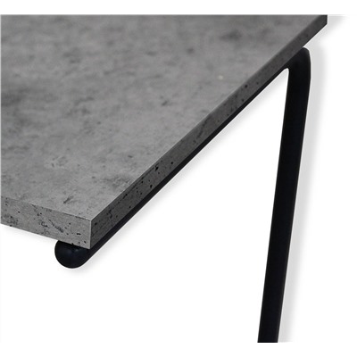 Столик придиванный SHT-CT9
                        бетон чикаго светлый / черный муар