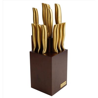 195-004 Набор ножей 11пр. на подставке в под.уп.(х4)