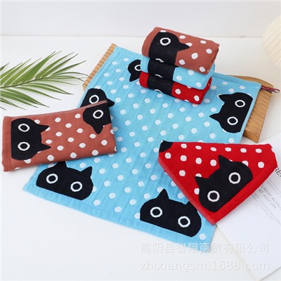 Cotton gauze towel, children's scarf for kindergarten, wholesale