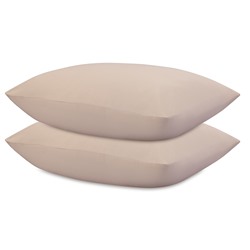 Набор наволочек из премиального сатина бежевого цвета из коллекции Essential, 50х70 см