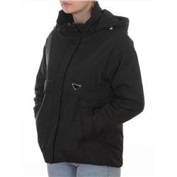 7060 BLACK Куртка демисезонная женская (100 гр. холлофайбер)
