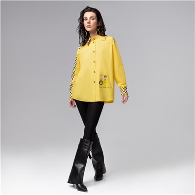 Рубашка дизайнерская, Моя философия – шик (жёлтая)