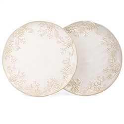НАБОР ТАРЕЛОК ОБЕДЕННЫХ КОЛЛЕКЦИЯ "PINE CONES", 2 ШТ. / 25*25*2,3 СМ
