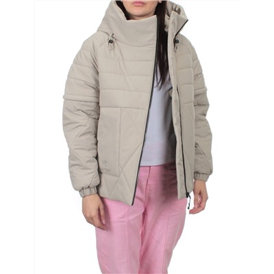270 GRAY/BEIGE Куртка зимняя облегченная женская (верблюжья шерсть)