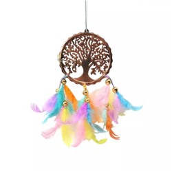 Ловец снов для автомобиля Древо Жизни, Dream Сatcher Feather Car Hangings Tree of Life, произв. Duli