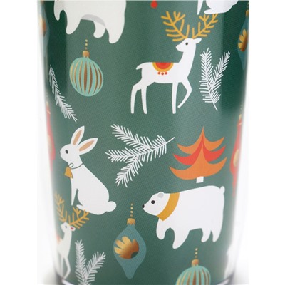 Термокружка новогодняя со вставкой «Новогодние животные», 250 мл