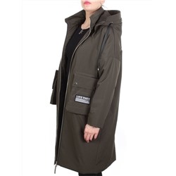 ZW-2306-C SWAMP COLOR Пальто демисезонное женское (100 гр. синтепон) BLACK LEOPARD