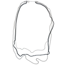 UG037 Колье из цепочек со стразами