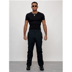 Брюки утепленный мужской зимние спортивные темно-синего цвета 21137TS