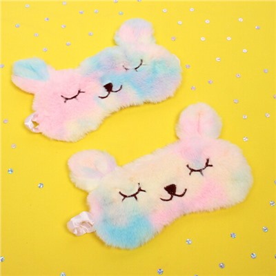 Повязка на глаза для сна "Sweet dream - Rabbit", цвет радужный, (упаковка ZIPпакет)