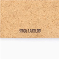 Новогодний декор на раму двери «Дед мороз», 23.2×20.6 см