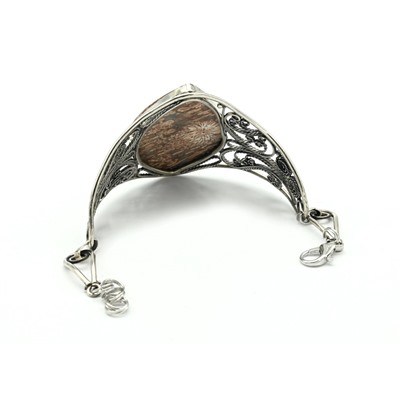 Браслет окаменелый коралл "Грация", 18,5см