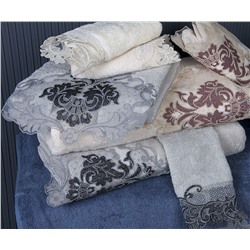 Хлопок Полотенце с Гипюром 50x90 см 1 шт/уп. Carina - Royal Nazik