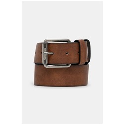 Pasek męski ze skóry ekologicznej kolor brązowy