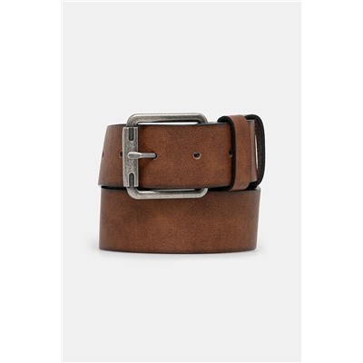 Pasek męski ze skóry ekologicznej kolor brązowy