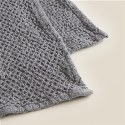 Полотенце SL HOME Linen, серое, 38×65 см, лён 29%, хлопок 71%, плотность 215 г/м²