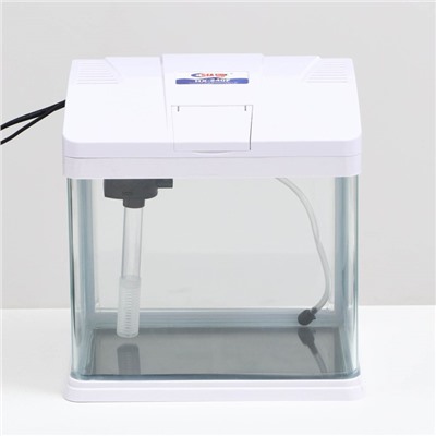 Аквариум SeaStar HX-240F в комплекте: LED-лампа, фильтр, 10 л, белый