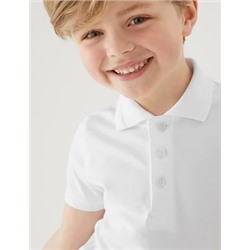 2pk Boys' Slim Fit School Polo Shirts (2-16 Yrs)