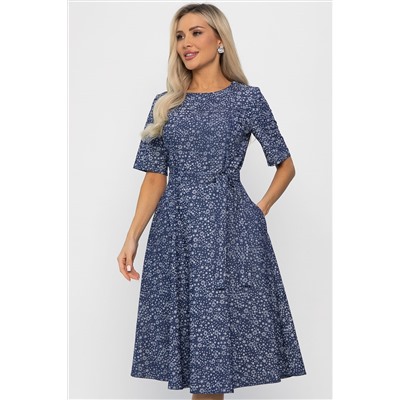 Платье Стиляги (синее) П13741-16М