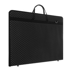 Папка для чертежей и рисунков А2 с ручками текстиль «Вдохновение» 650 х 450 х 40 мм, с карманом, белый горох