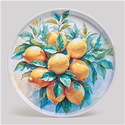 ПОДНОС СЕРВИРОВОЧНЫЙ AGNESS "CITRUS CHARM" 33*2,1 СМ