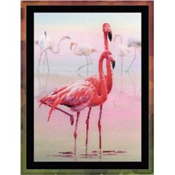 Набор для вышивания Риолис Рт-0012 Розовый фламинго, 30*40 см