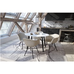 Обеденная группа SHT-DS143
                        кремовый / бетон крем / черный муар