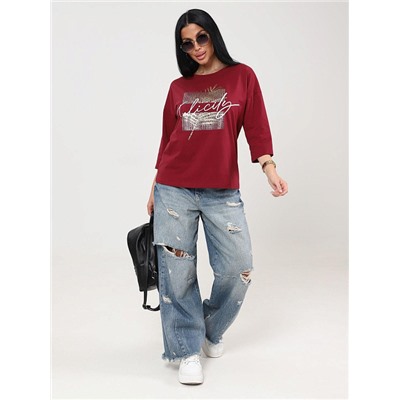 Футболка Хоста бордовый ИвК