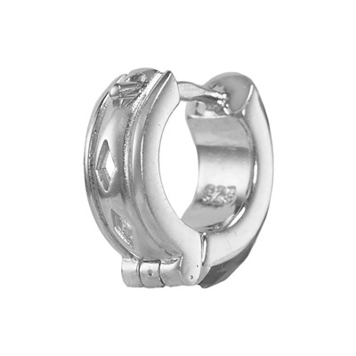 Серьги 'Кэрол' с агатом, родий ТПСК.390АГR