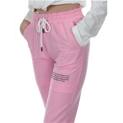 QB65 PINK Брюки спортивные женские (95% хлопок, 5% спандекс)