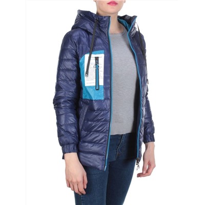 D001 DARK BLUE Куртка демисезонная женская (100 гр. синтепон)