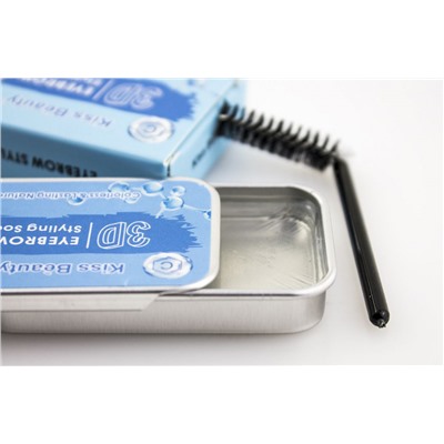 Воск для укладки бровей Kiss Beauty 3D Eyebrow Styling Soap Hyaluron 10 г