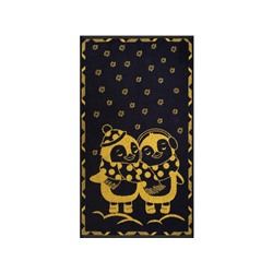 Полотенце махровое 6с103.412ж1 Пингвики(т.желтый) 50х90см