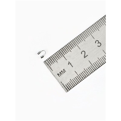 Протектор для защиты тросика 5×4мм (набор 50 шт.), цвет серебро