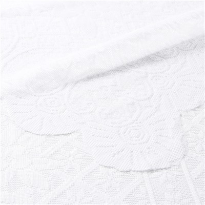 Скатерть Доляна Ажур, цвет белый 140×200 ± 5 см, 100%п/э