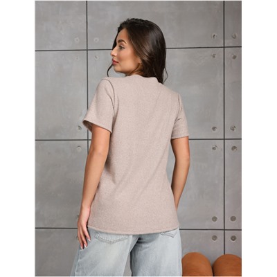Футболка "Вязаная" Кофе меланж