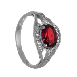 Кольцо 'Белла' с гранатом и фианитами ТФКС.796ГР1.75