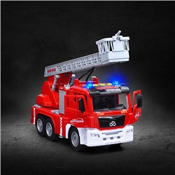 Машина "Пожарная с автолесницей" в коробке