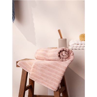 Полотенце для рук Waves цвета пыльной розы из коллекции Essential, 50х90 см