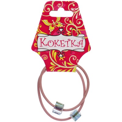 Резинки для волос 2шт "Астория", кристалики, микс 6 цветов, d-5,5см
